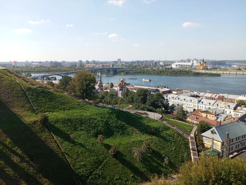 Квартира однокомнатная у Горьковской, в Печёрах, 31 м², Нижний Новгород — вид из окна, фото 2