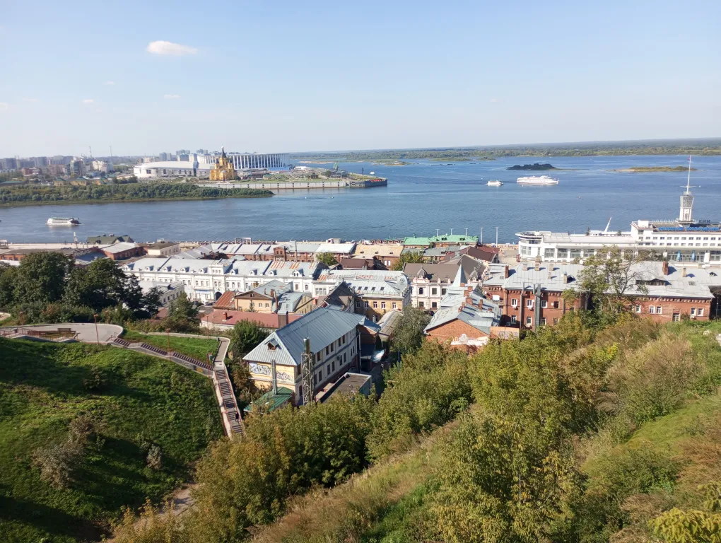 Квартира однокомнатная у Горьковской, в Печёрах, 31 м², Нижний Новгород — вид из окна, фото 3