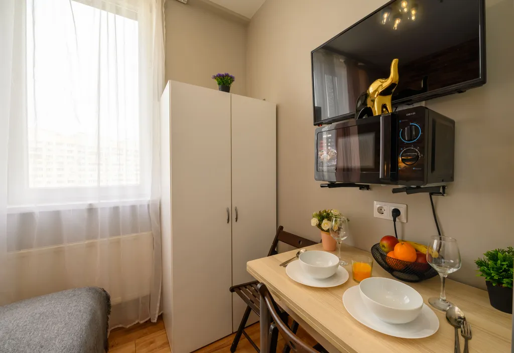 Студия однокомнатная у Пыхтино, в Внуково, 15 м², Москва — кухня, фото 2