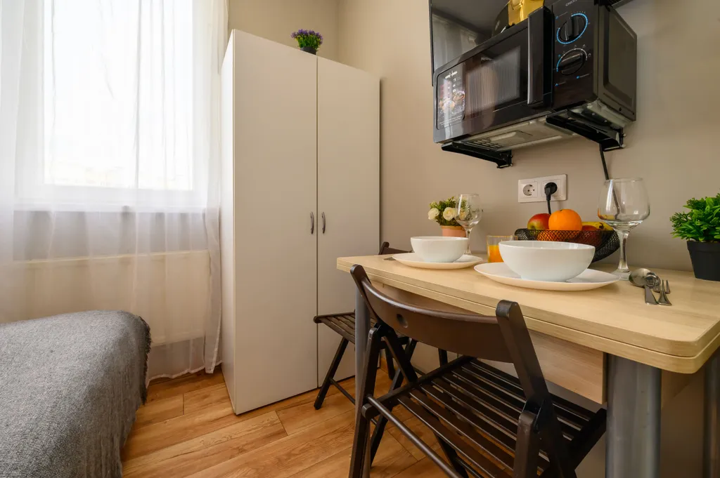 Студия однокомнатная у Пыхтино, в Внуково, 15 м², Москва — кухня, фото 4