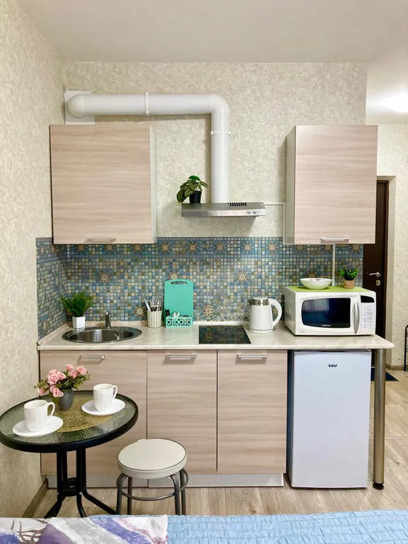 Студия однокомнатная у Буревестника, в Мещерке, 20 м², Нижний Новгород — кухня, фото 2