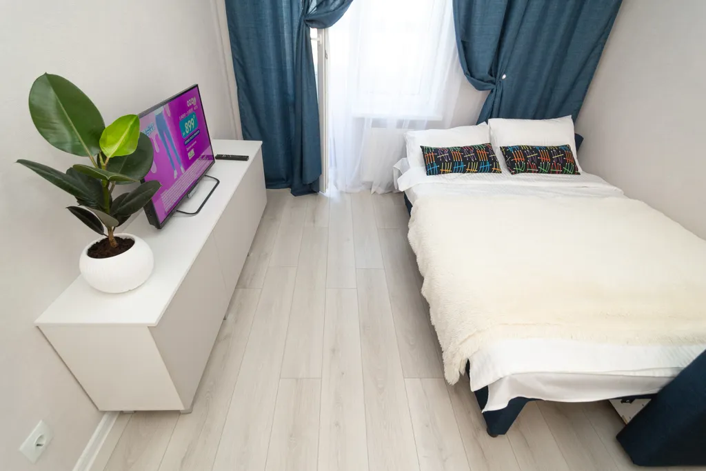 Квартира однокомнатная у Горьковской, в Кузнечихе, 40 м², Нижний Новгород — спальня