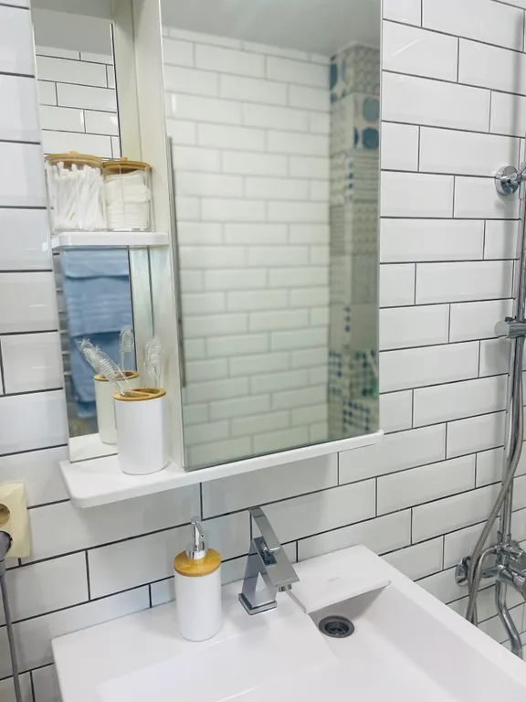 Квартира двухкомнатная в Фрунзенском, 45 м², Владивосток — ванная комната, фото 2