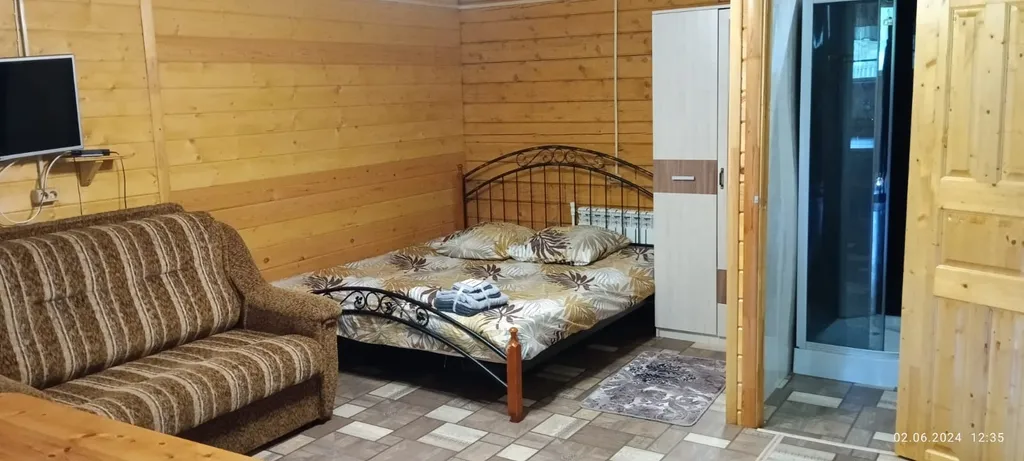 Двухместный номер с 1 кроватью с душем и мини-кухней — общий вид