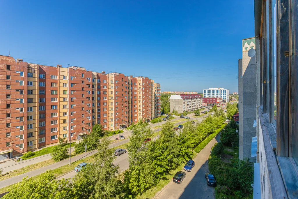 Квартира однокомнатная на улице Пархоменко, 42 м², Петрозаводск — вид из окна, фото 4