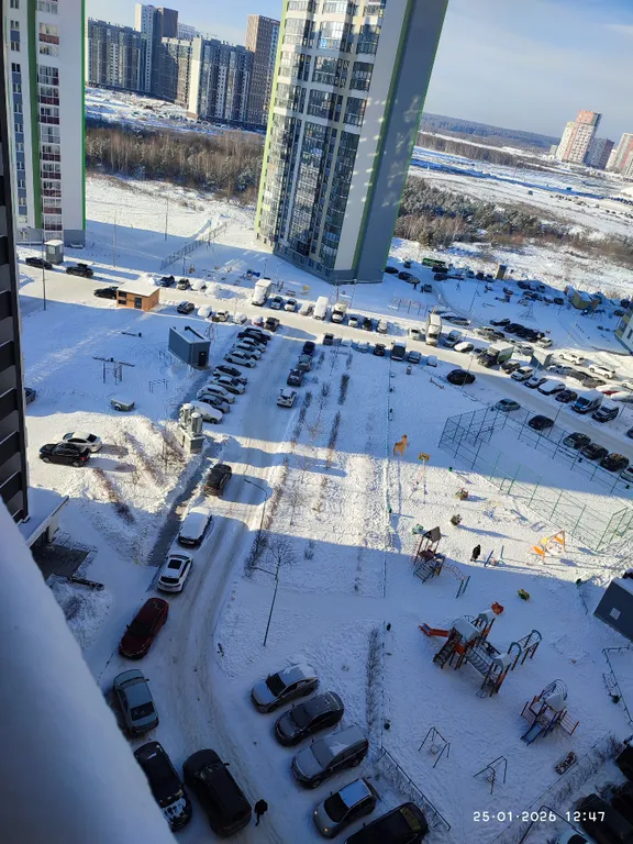 Квартира однокомнатная в Академическом, 36 м², Екатеринбург — вид из окна, фото 3