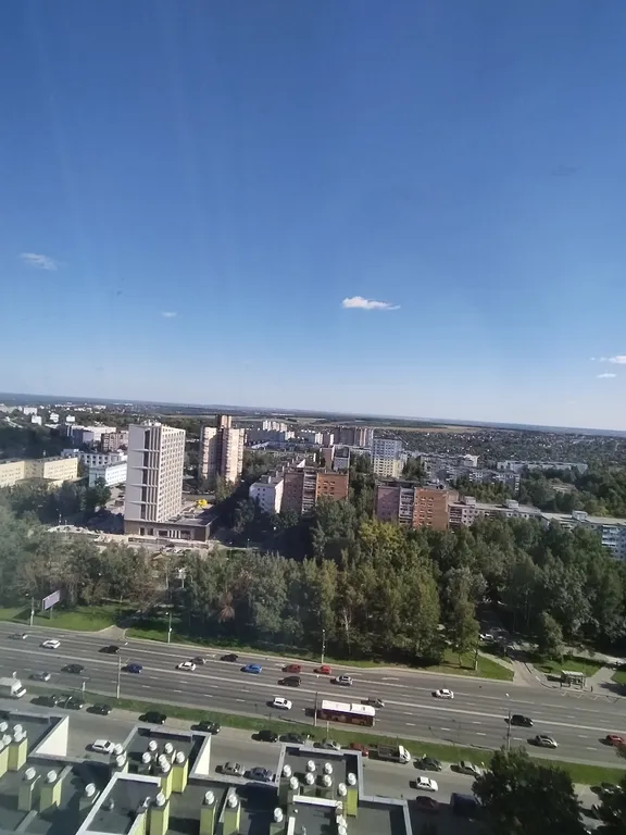 Студия однокомнатная в Советском, 30 м², Нижний Новгород — вид из окна, фото 3