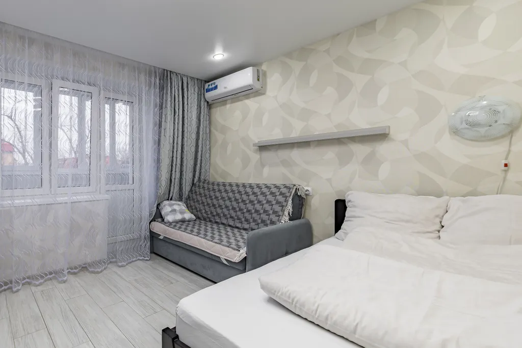 Квартира однокомнатная у Горьковской, в Печёрах, 34 м², Нижний Новгород — спальня, фото 4