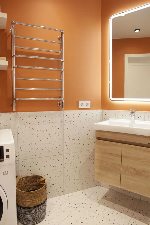 Квартира двухкомнатная в Фрунзенском, 47 м², Владивосток — ванная комната, фото 3