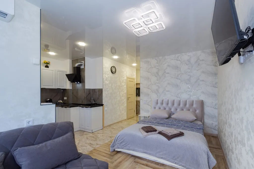 Квартира однокомнатная на улице 26-я Линии, 35 м², Ростов-на-Дону — спальня, фото 7