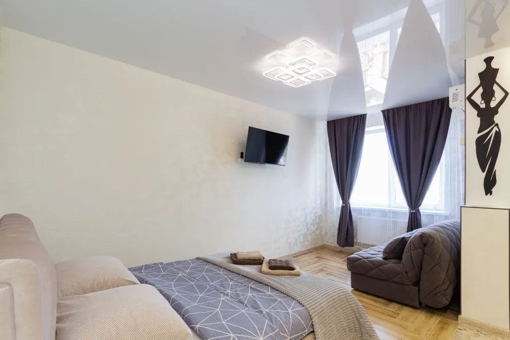Квартира однокомнатная на улице 26-я Линии, 35 м², Ростов-на-Дону — спальня, фото 9