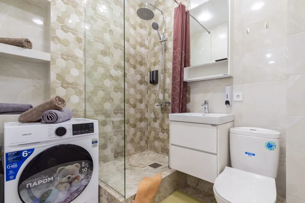 Квартира однокомнатная на улице 26-я Линии, 35 м², Ростов-на-Дону — ванная комната, фото 5