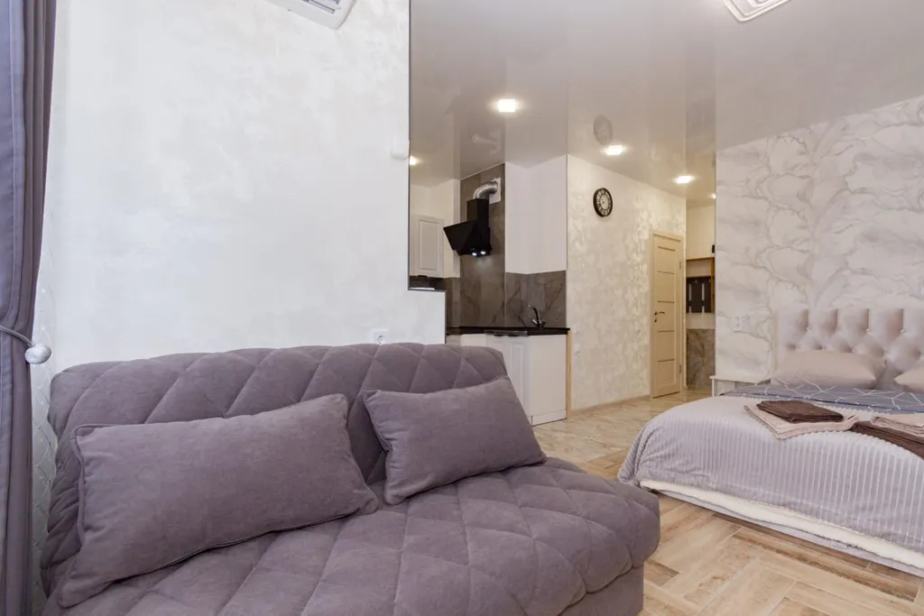 Квартира однокомнатная на улице 26-я Линии, 35 м², Ростов-на-Дону — спальня, фото 5