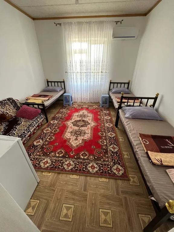 Трёхместный номер Трёхместный номер эконом-класса с общей ванной комнатой и балконом — ванная комната
