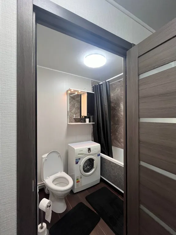 Квартира двухкомнатная на улице Рудакова, 46 м², Питкяранта — ванная комната, фото 2