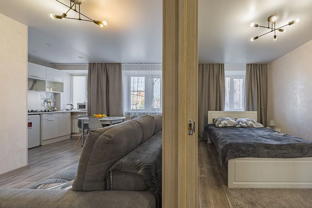 Квартира двухкомнатная у метро Московская, 40 м², Нижний Новгород — спальня, фото 8