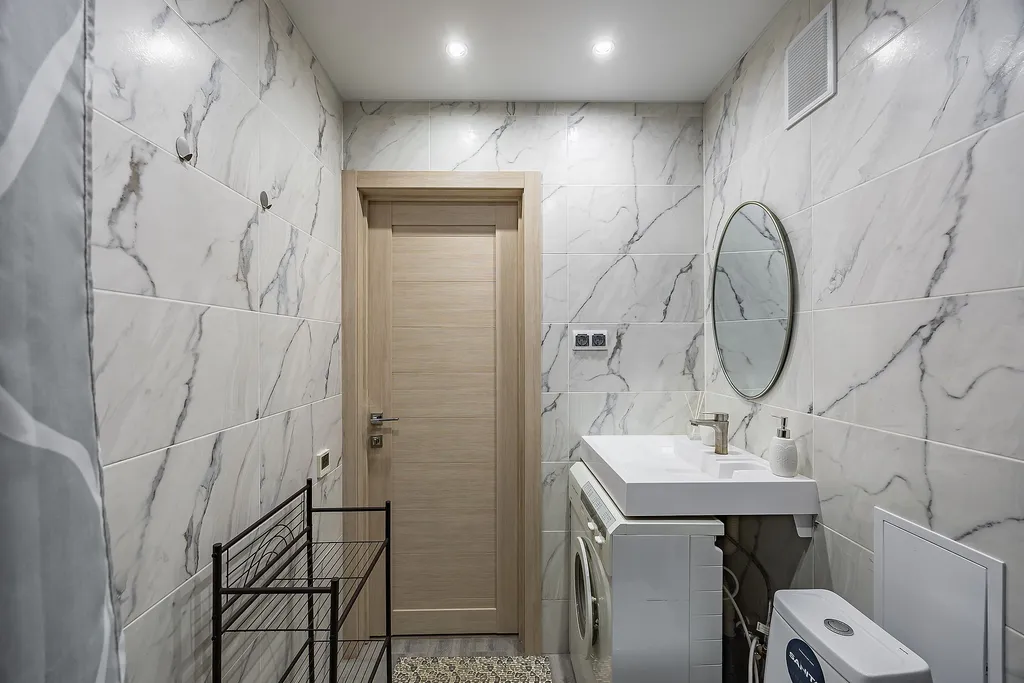Квартира двухкомнатная у метро Московская, 40 м², Нижний Новгород — ванная комната