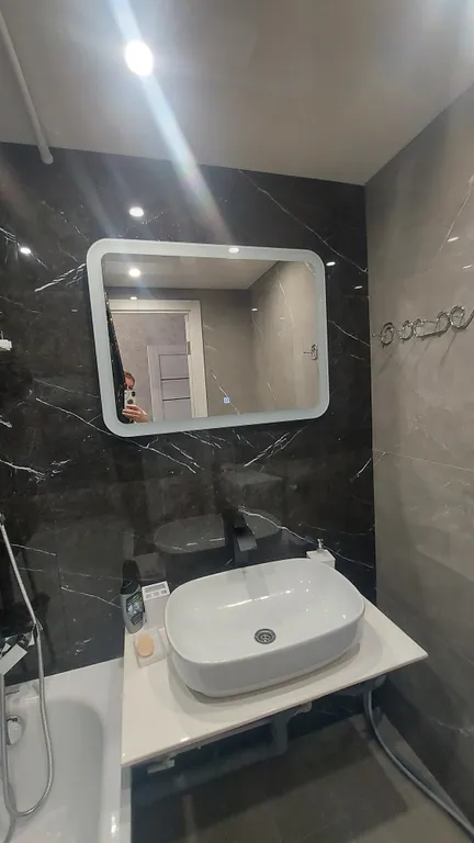 Квартира трёхкомнатная на проспекте Машиностроителее, 70 м², Ярославль — ванная комната, фото 3