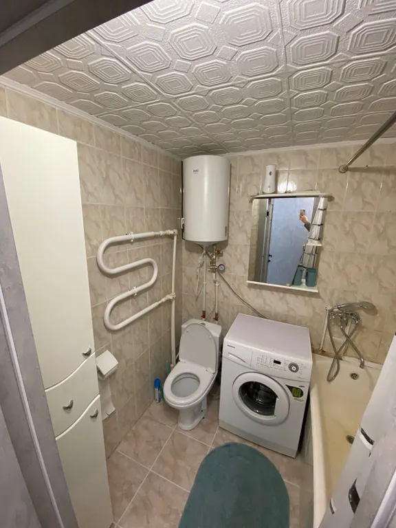 Квартира однокомнатная в Ленинском, 35 м², Владивосток — ванная комната