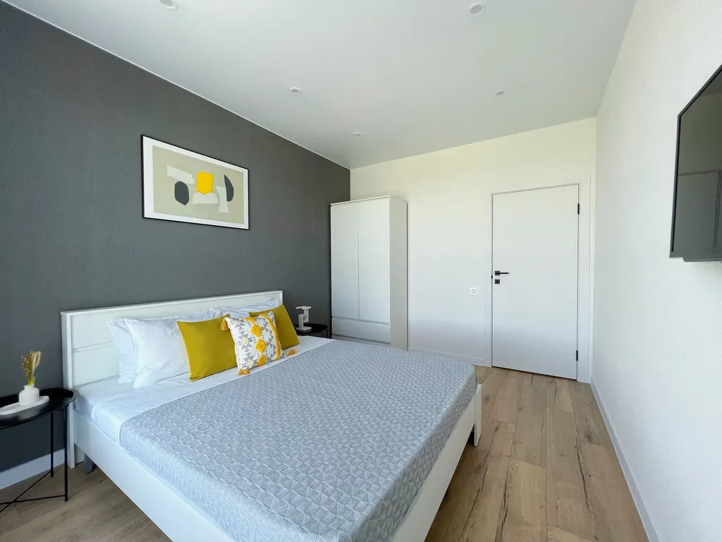 Квартира однокомнатная на улице Быстрецкой, 40 м², Рязань — спальня, фото 4