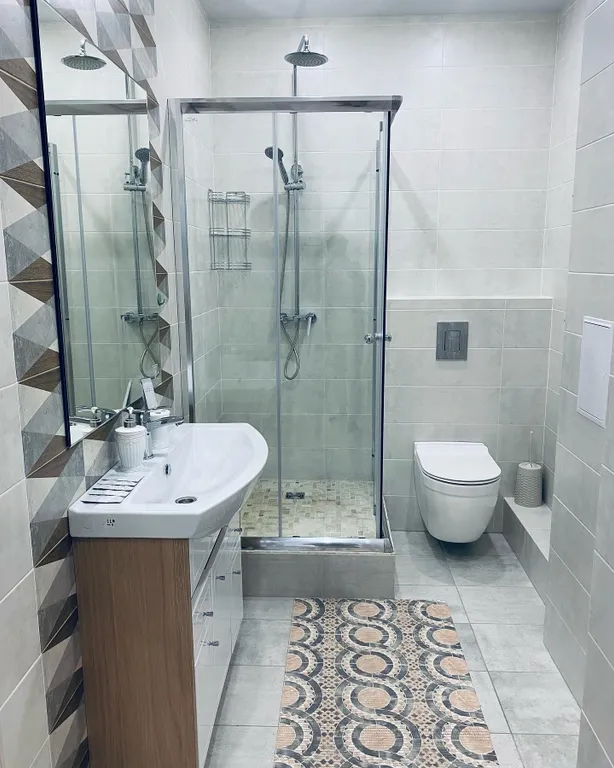 Квартира однокомнатная в Октябрьском, 44 м², Иркутск — ванная комната