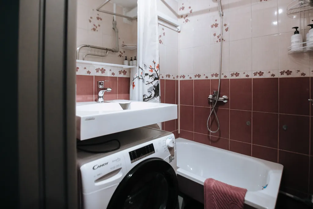 Квартира однокомнатная в Нижегородском, 32 м², Нижний Новгород — ванная комната
