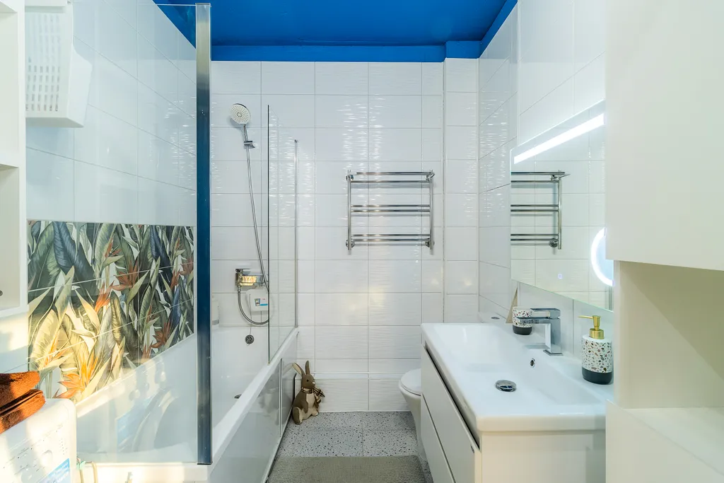 Студия однокомнатная у Горьковской, в Кузнечихе, 26 м², Нижний Новгород — ванная комната, фото 2