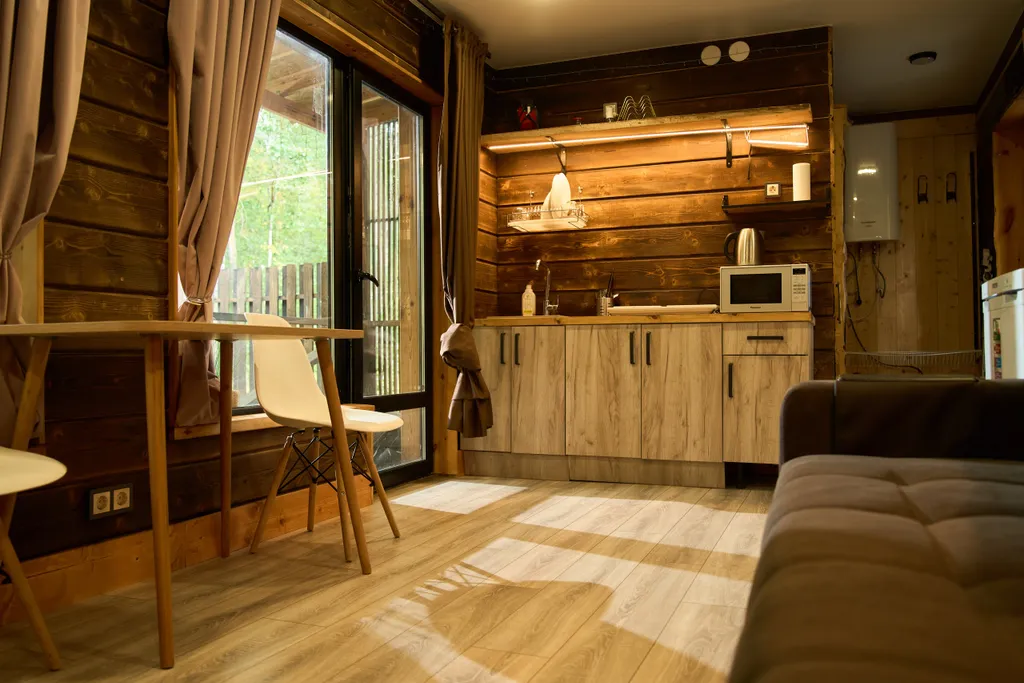 Дом 3-местный на территории деревни Косалме, 40 м², Петрозаводск — кухня, фото 6