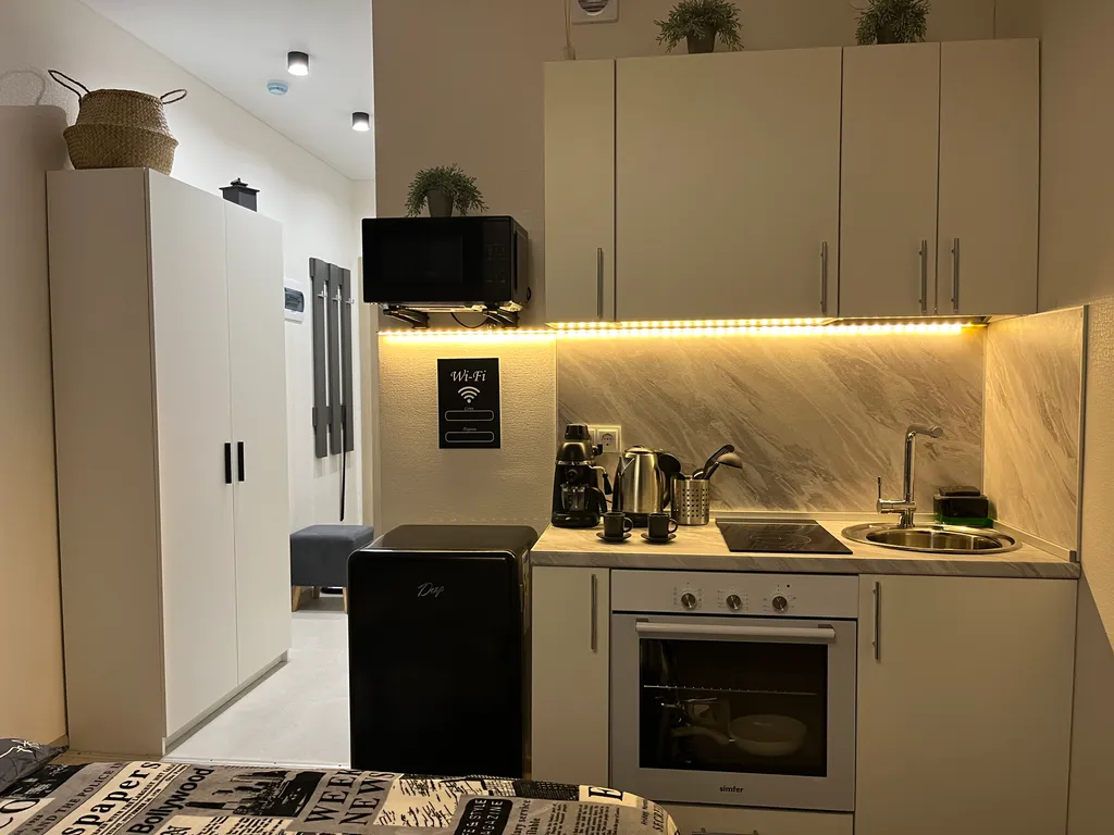 Студия однокомнатная в Ленинском, 25 м², Нижний Новгород — кухня, фото 2