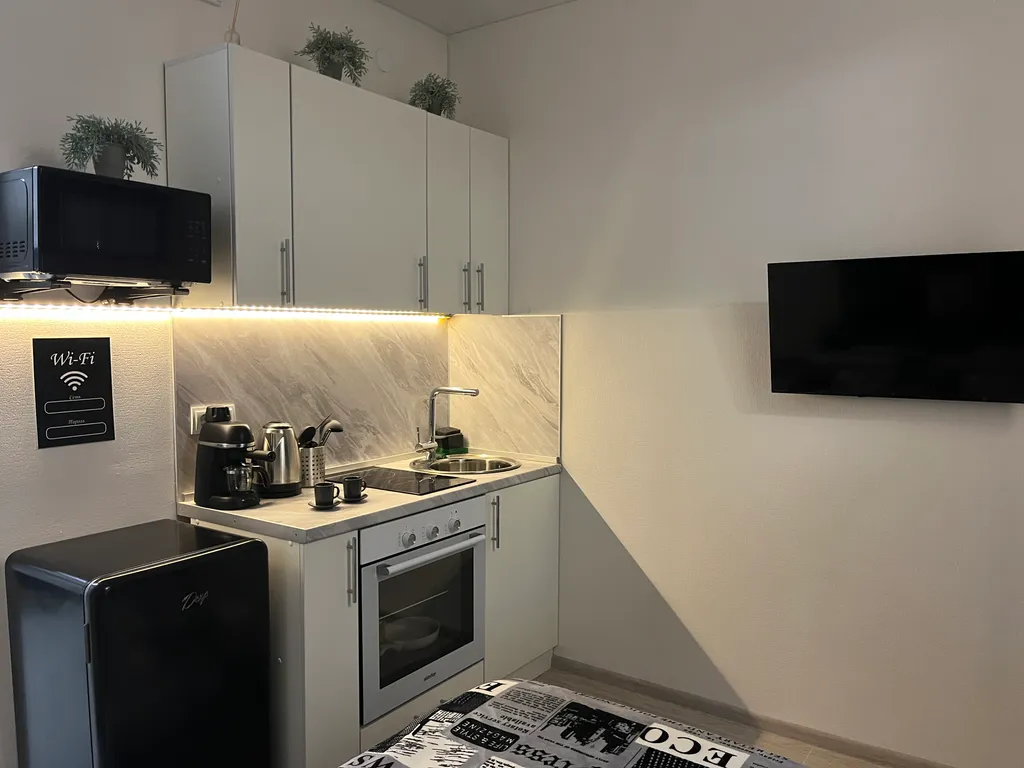 Студия однокомнатная в Ленинском, 25 м², Нижний Новгород — кухня, фото 3