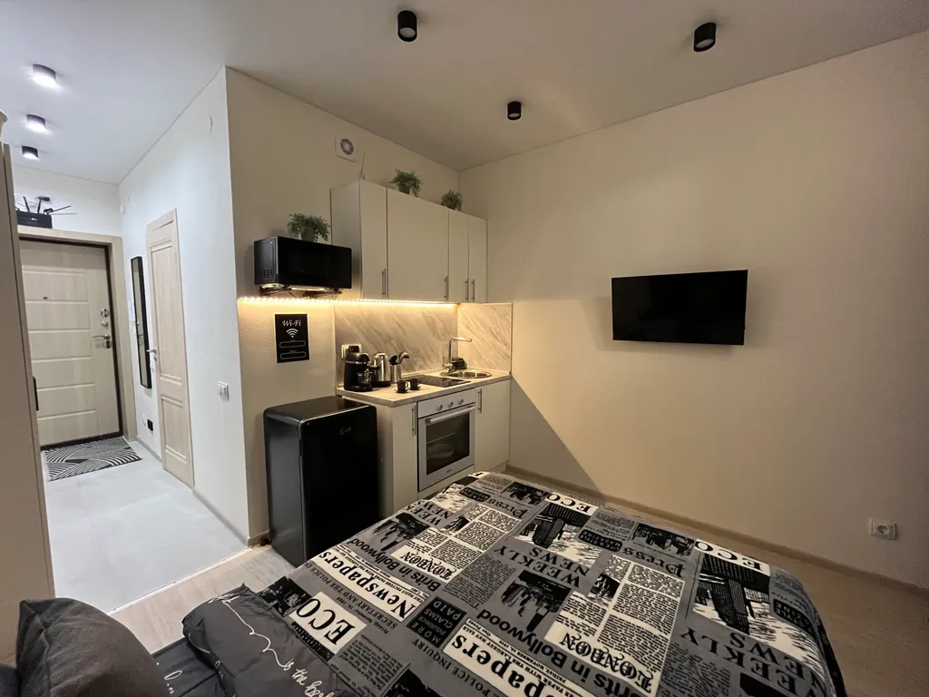 Студия однокомнатная в Ленинском, 25 м², Нижний Новгород — кухня, фото 5