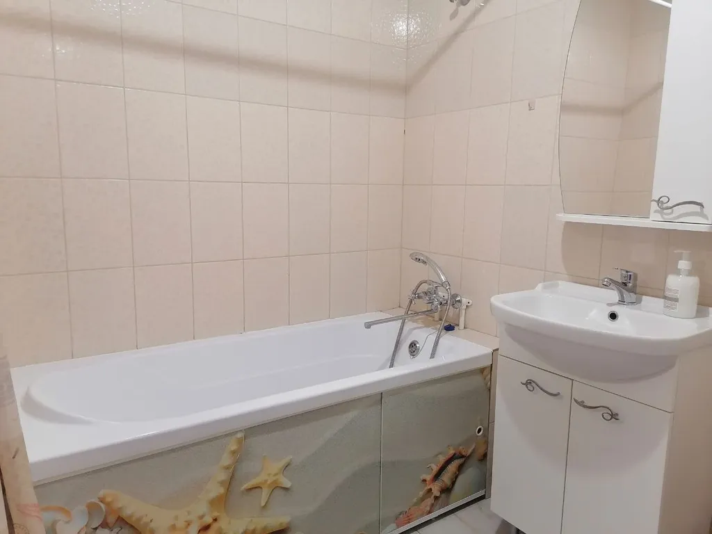 Квартира однокомнатная в Железнодорожном, 35 м², Самара — ванная комната, фото 2
