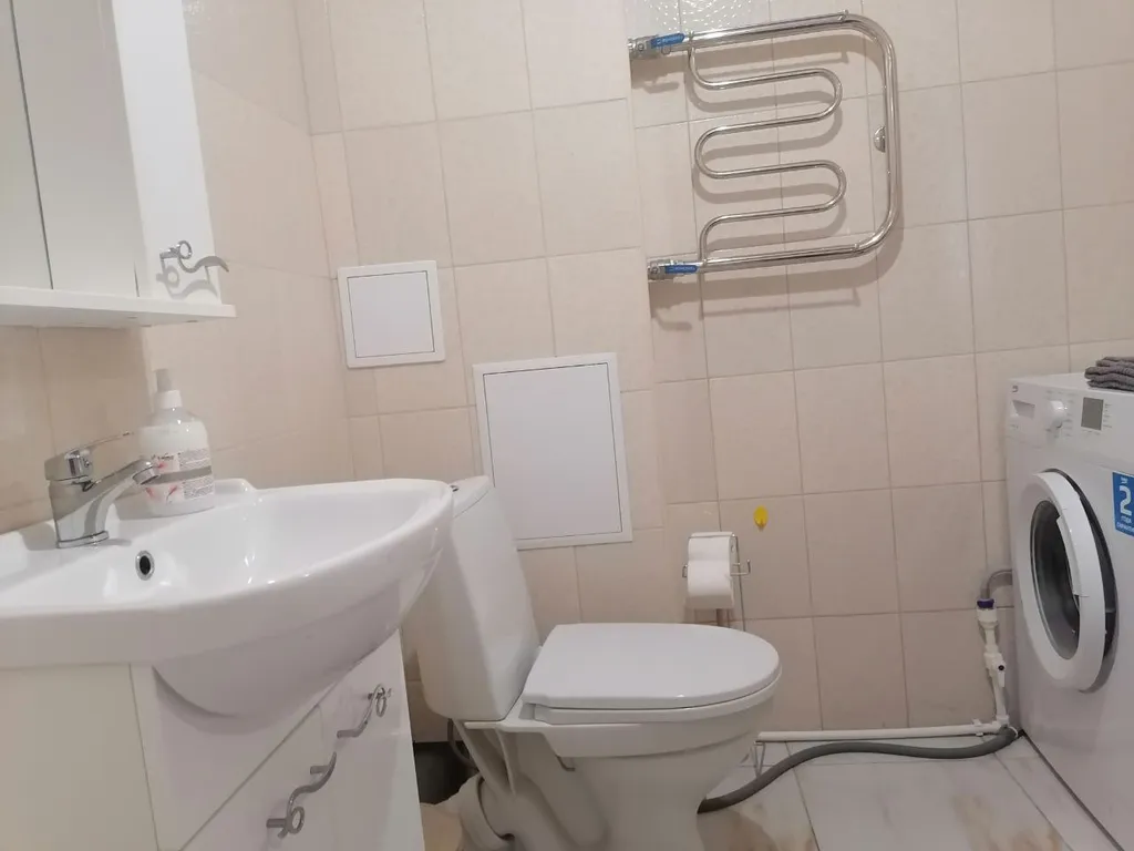Квартира однокомнатная в Железнодорожном, 35 м², Самара — ванная комната, фото 4