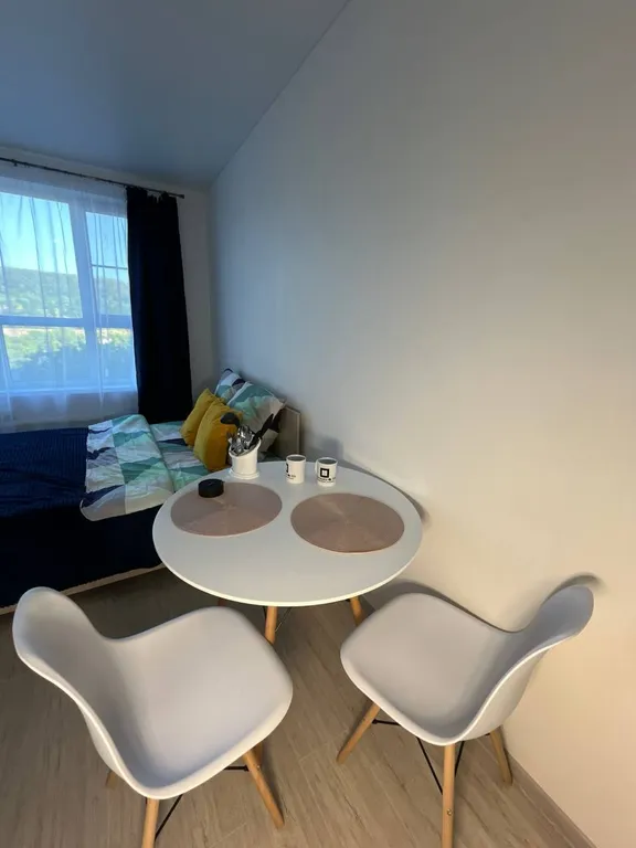 Студия однокомнатная в Ленинском, 25 м², Нижний Новгород — спальня, фото 2