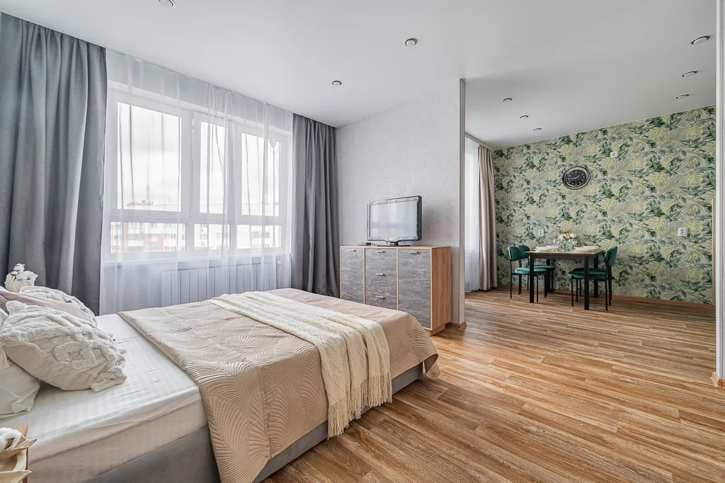 Квартира однокомнатная на проспекте Успенском, 40 м², Верхняя Пышма — спальня, фото 3