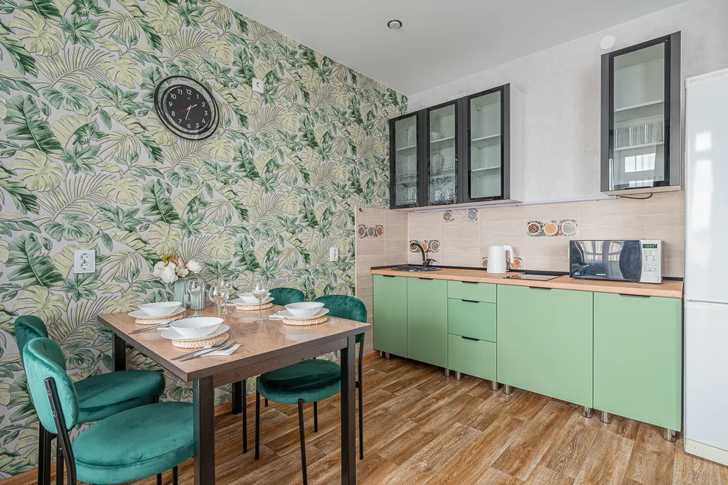 Квартира однокомнатная на проспекте Успенском, 40 м², Верхняя Пышма — кухня, фото 2
