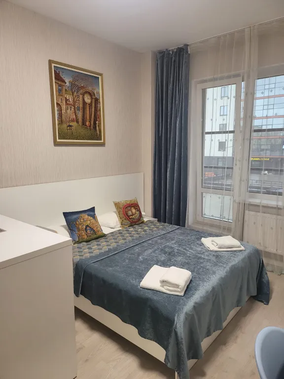 Студия с двуспальной кроватью — Park in Pulkovo Apartments, фото 1 из 5