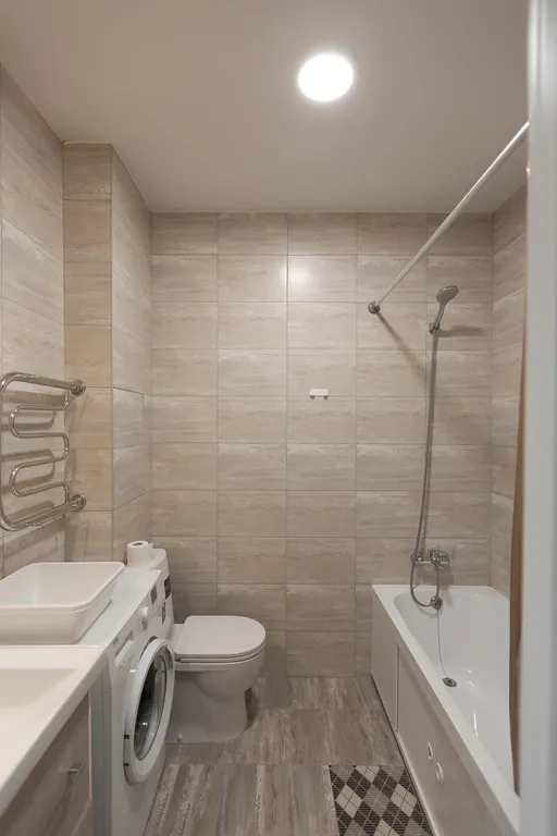 Студия однокомнатная на улице Академической, 24 м², Афонино — ванная комната