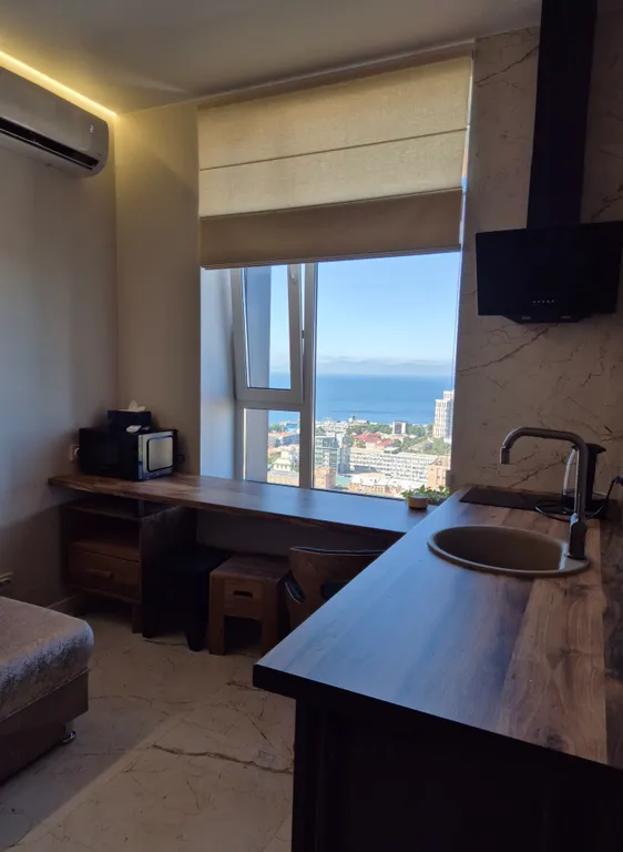 Студия однокомнатная в Ленинском, 25 м², Владивосток — кухня