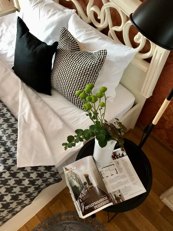 Квартира двухкомнатная у Парка Культуры, в Соцгороде, 77 м², Нижний Новгород — спальня, фото 3