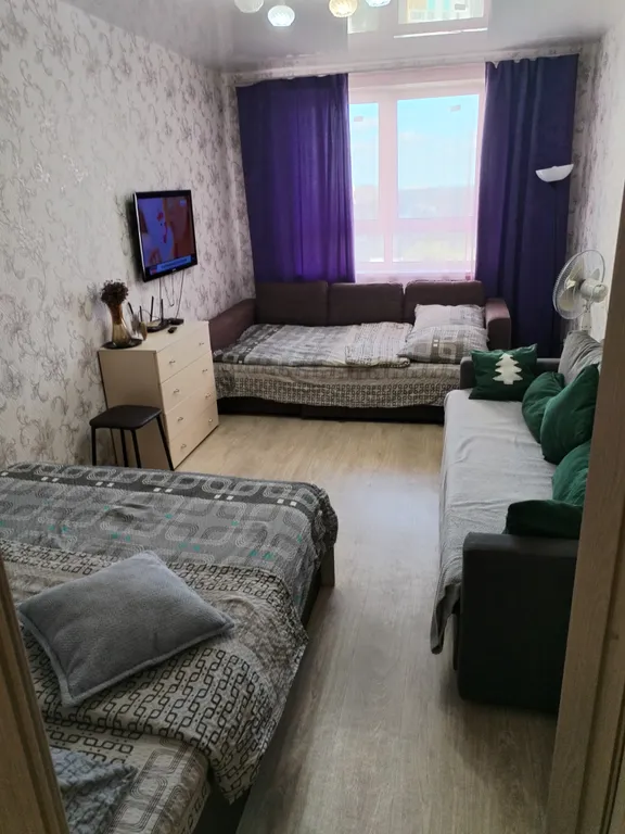 Квартира однокомнатная в Советском, 40 м², Нижний Новгород — спальня, фото 4