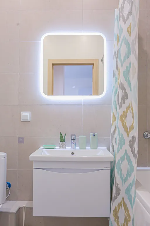 Квартира однокомнатная в Ленинском, 40 м², Нижний Новгород — ванная комната, фото 3