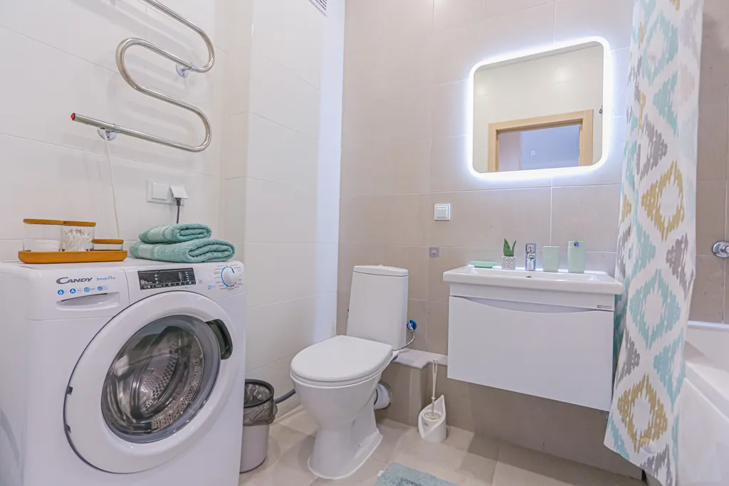 Квартира однокомнатная в Ленинском, 40 м², Нижний Новгород — ванная комната