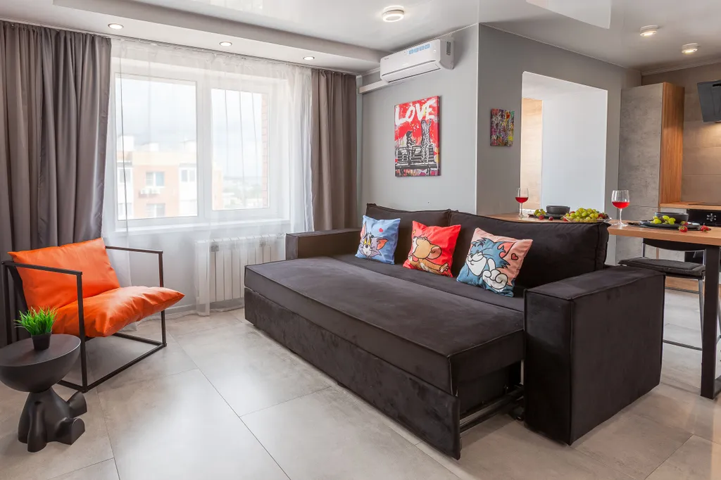 Студия однокомнатная в Красноглинском, 39 м², Самара — спальня, фото 10
