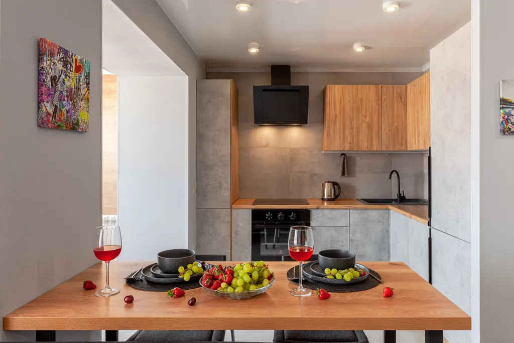 Студия однокомнатная в Красноглинском, 39 м², Самара — кухня, фото 2