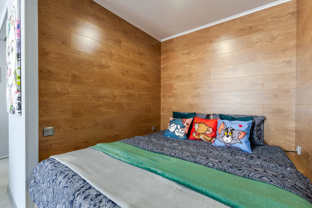 Студия однокомнатная в Красноглинском, 39 м², Самара — спальня, фото 4