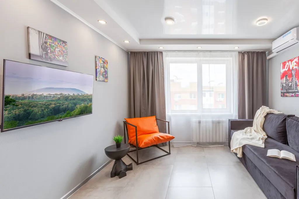 Студия однокомнатная в Красноглинском, 39 м², Самара — спальня, фото 6