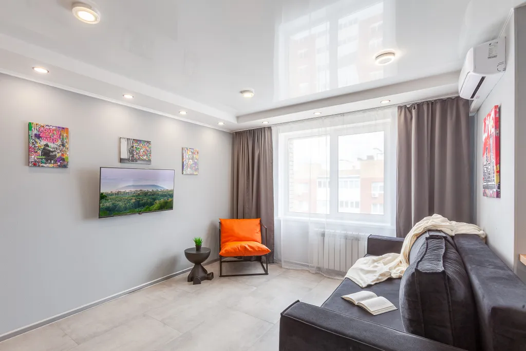 Студия однокомнатная в Красноглинском, 39 м², Самара — спальня, фото 7