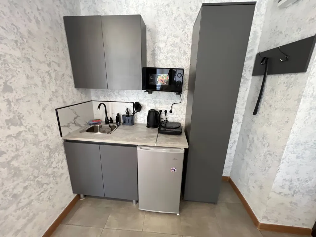 Студия однокомнатная в Автозаводском, 21 м², Тольятти — кухня, фото 3