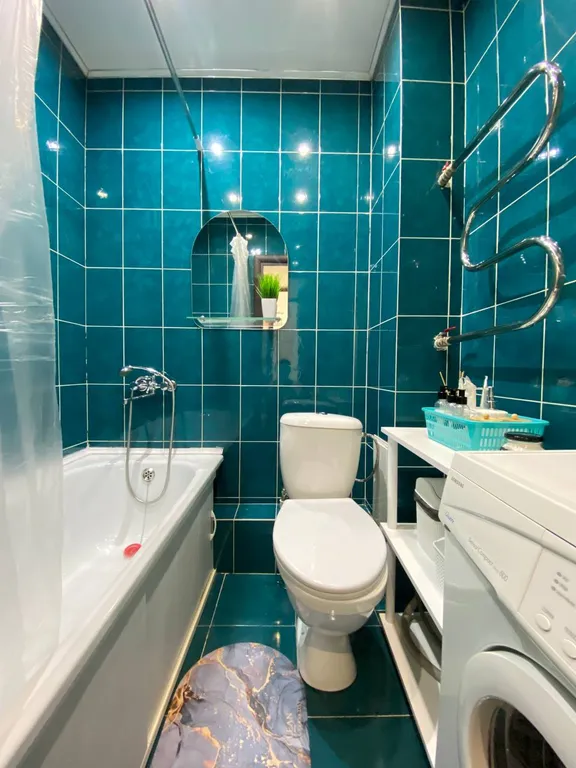 Квартира однокомнатная в Куйбышевском, 35 м², Иркутск — ванная комната